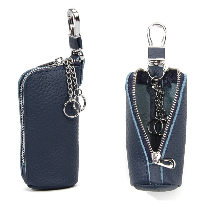 Unisex Mens Womens Genuine Leather Car Key Holder Bag Keychain Case Wallet Cowhide Waist Hanging Zipper Closure Key Cases
Unisex Mens Womens Genuine Leather Car Key Holder Bag Keychain Case Wallet Cowhide Waist Hanging Zipper Closure Key Cases