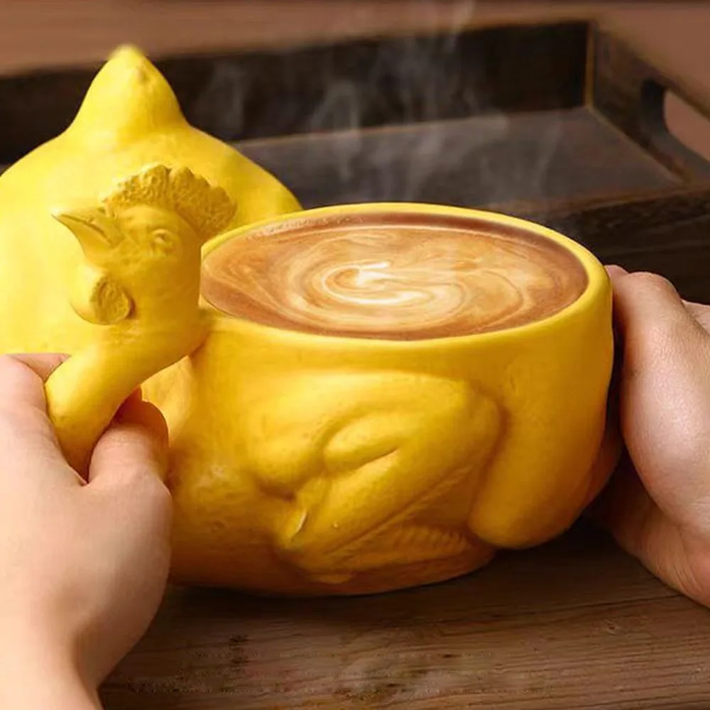 Unique Ceramic Salt Baked Chicken Mug 220ML Exotic Roast Duck Coffee Cup Simulation Goose Water Cup Office
Unique Ceramic Salt Baked Chicken Mug 220ML Exotic Roast Duck Coffee Cup Simulation Goose Water Cup Office