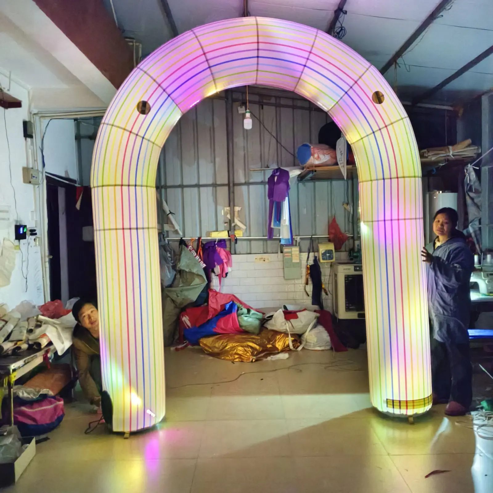New Design Colorful LED Inflatable Arch, Beautiful 2.5x3m Archway, Inflatable Entrance Arch For Parties & Night Events
New Design Colorful LED Inflatable Arch, Beautiful 2.5x3m Archway, Inflatable Entrance Arch For Parties & Night Events