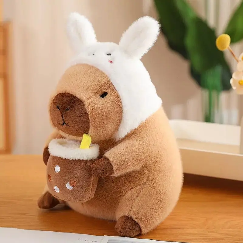20-30cm Lovely Watermelon Capybara Plush Toy Stretchable Fluffy Capybara Doll Brown Animal Capybara Stuffed Doll Friends Gift
20-30cm Lovely Watermelon Capybara Plush Toy Stretchable Fluffy Capybara Doll Brown Animal Capybara Stuffed Doll Friends Gift