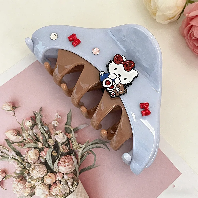 Заколка-краб HelloKitty из акрила с текстурой в виде акульего когтя, полукруглая, для густых волос, стильная, повседневная, для женских причесок
Заколка-краб HelloKitty из акрила с текстурой в виде акульего когтя, полукруглая, для густых волос, стильная, повседневная, для женских причесок