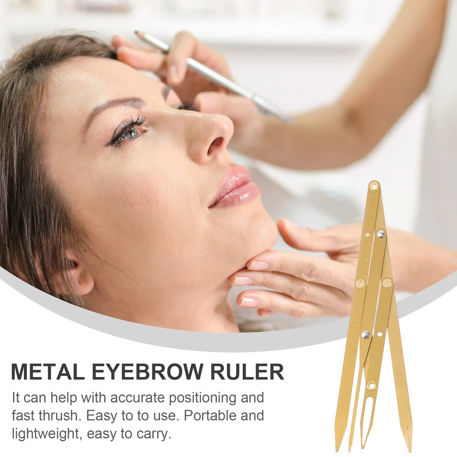Durable Eyebrow Ruler Practical Accurate Positioning Tool Eyebrow Measuring Ruler Professional Microblading Tool 
Durable Eyebrow Ruler Practical Accurate Positioning Tool Eyebrow Measuring Ruler Professional Microblading Tool