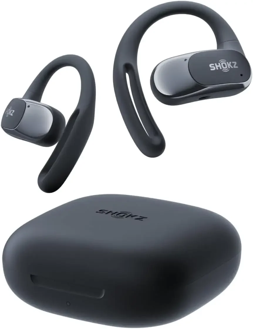OpenFit Air - Open-Ear Headphones, True Wireless Earbuds, Water Resistant, Secure Earhooks for Daily Use, Black
OpenFit Air - Open-Ear Headphones, True Wireless Earbuds, Water Resistant, Secure Earhooks for Daily Use, Black