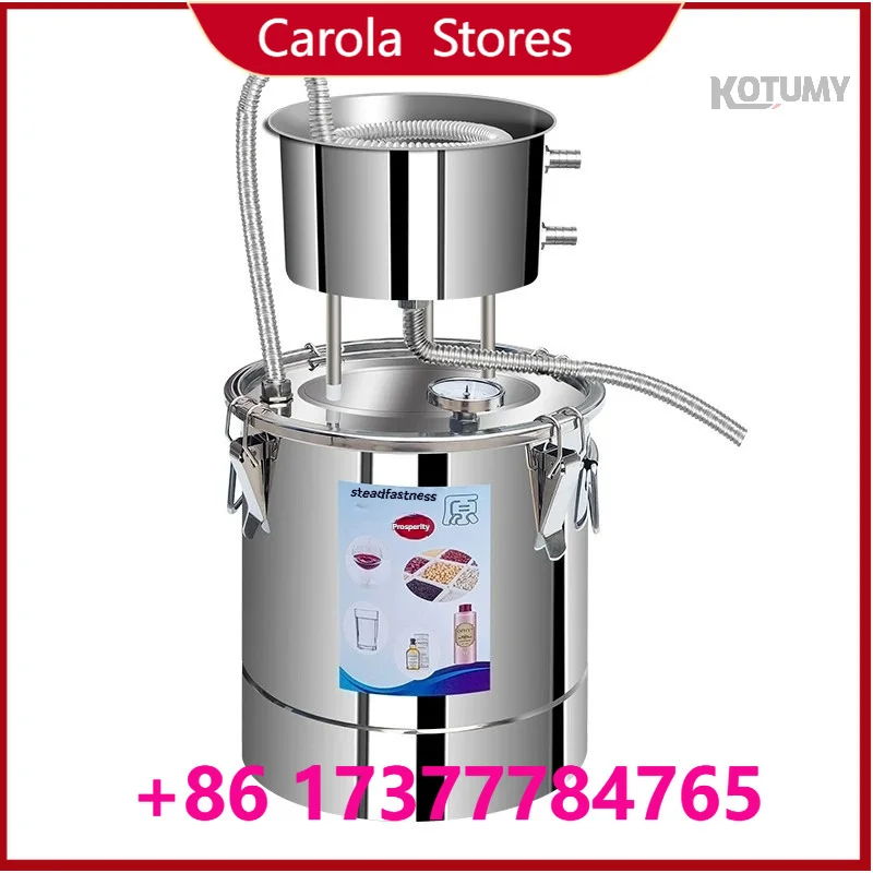 304 Stainless Steel Distilling Equipment, Mini Baijiu Shaojiu Brewer Portable Alcohol Distiller for Homemade Liquor
304 Stainless Steel Distilling Equipment, Mini Baijiu Shaojiu Brewer Portable Alcohol Distiller for Homemade Liquor