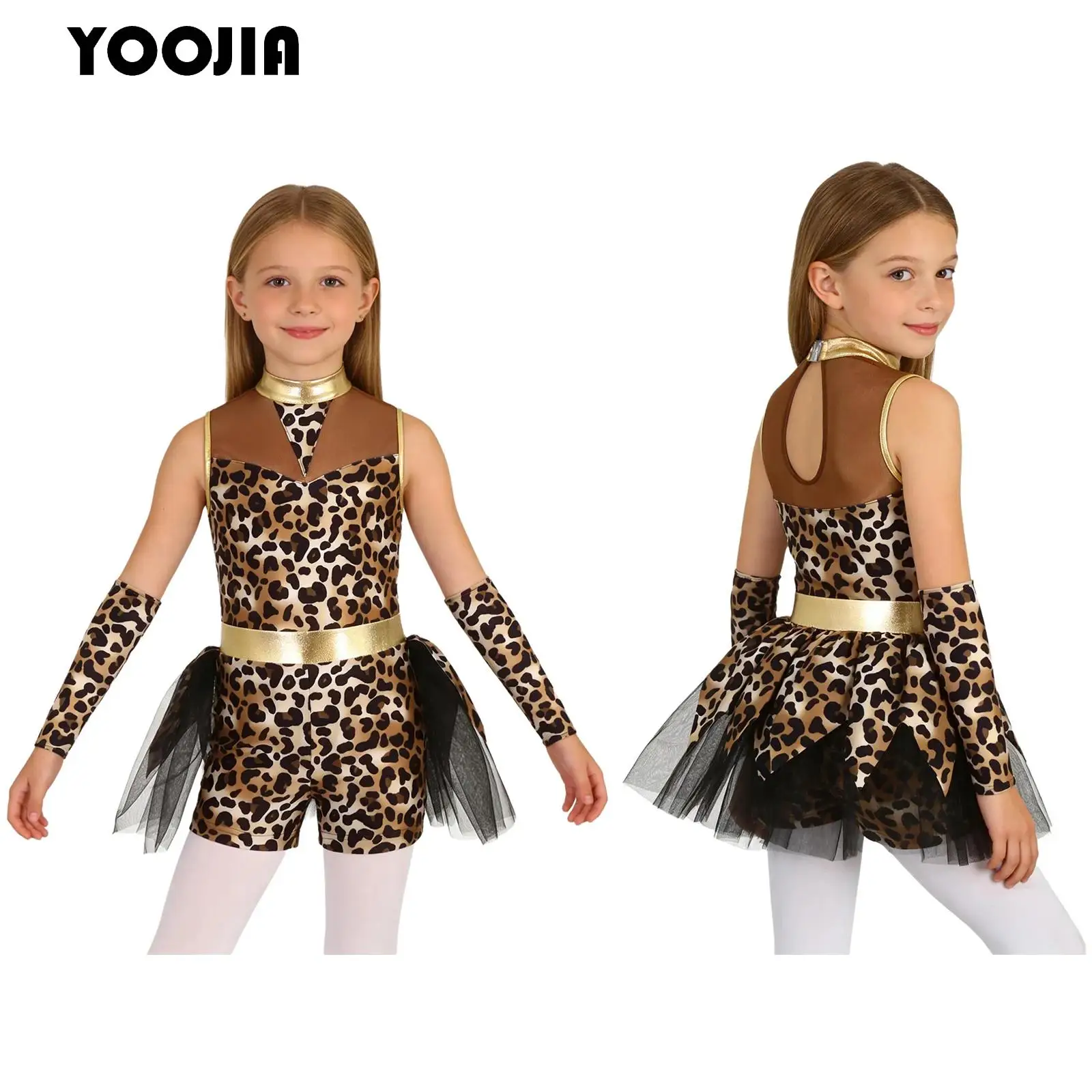 Historical Stone Age Cavegirl Costume for Girls Primitive Caveman Cosplay Leopard Print Jumpsuit with Gloves Metallic Tutu Skirt
Historical Stone Age Cavegirl Costume for Girls Primitive Caveman Cosplay Leopard Print Jumpsuit with Gloves Metallic Tutu Skirt