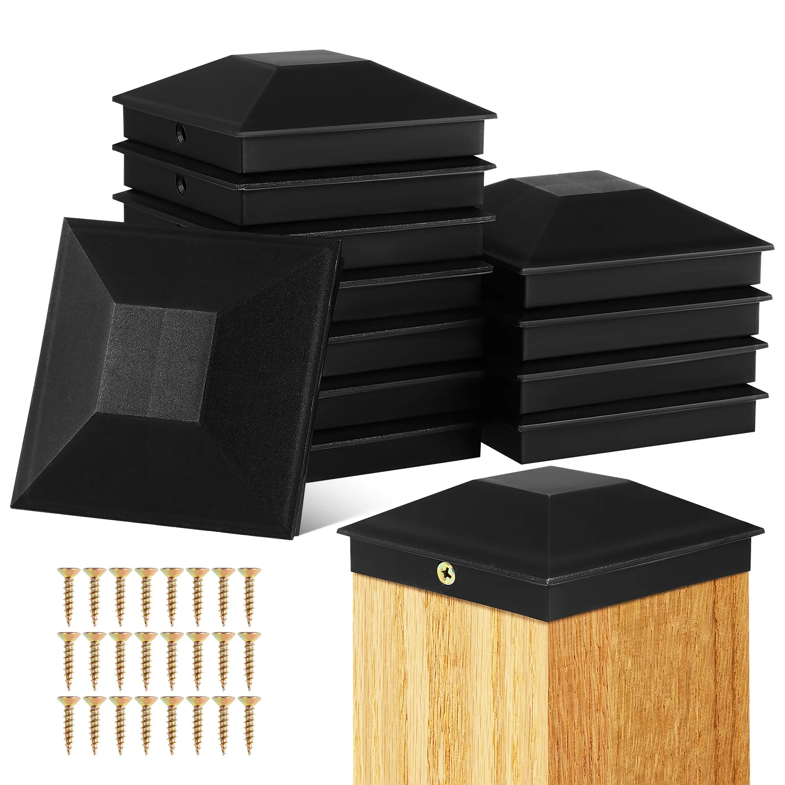 12pcs Fence Post Caps Outdoor Post Covers Guardrail Post Caps Fence Post Protectors Fencing Tools With Screws Fence Post Cap
12pcs Fence Post Caps Outdoor Post Covers Guardrail Post Caps Fence Post Protectors Fencing Tools With Screws Fence Post Cap