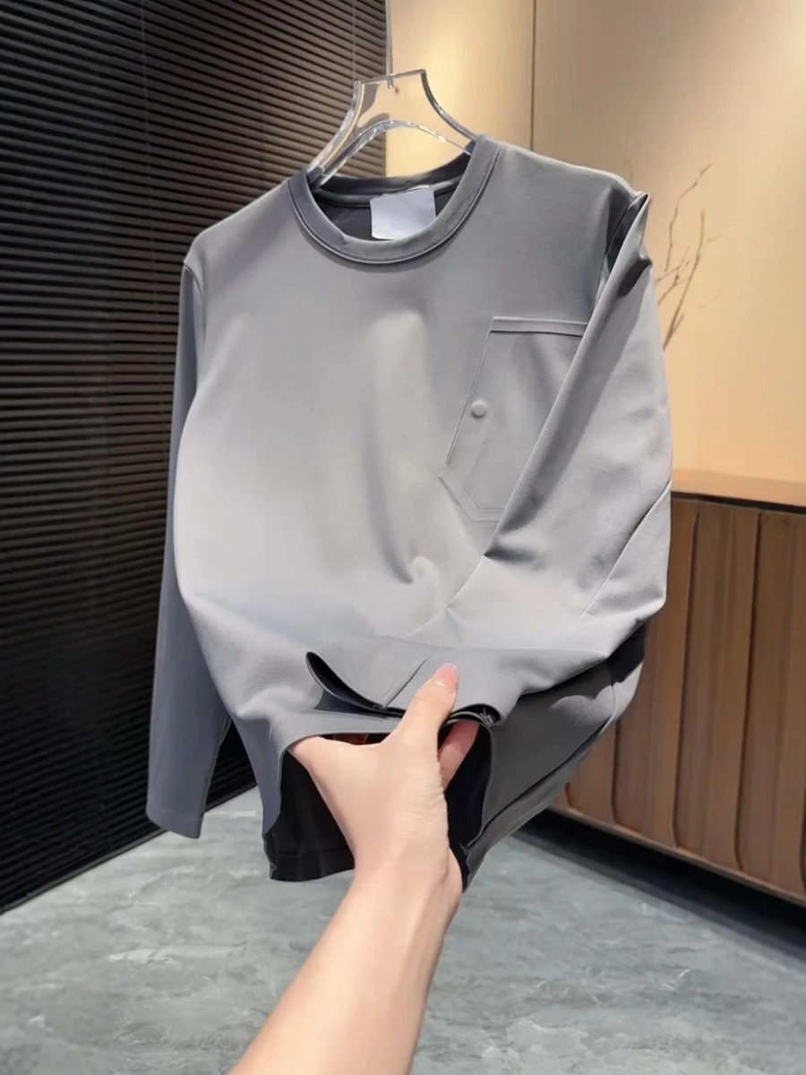 2026 Autumn Winter New Men's Faion Simple Sweatirt Casual Versatile Pure Color Outdoor Upper Apparel round Ne Long Sve
2026 Autumn Winter New Men's Faion Simple Sweatirt Casual Versatile Pure Color Outdoor Upper Apparel round Ne Long Sve