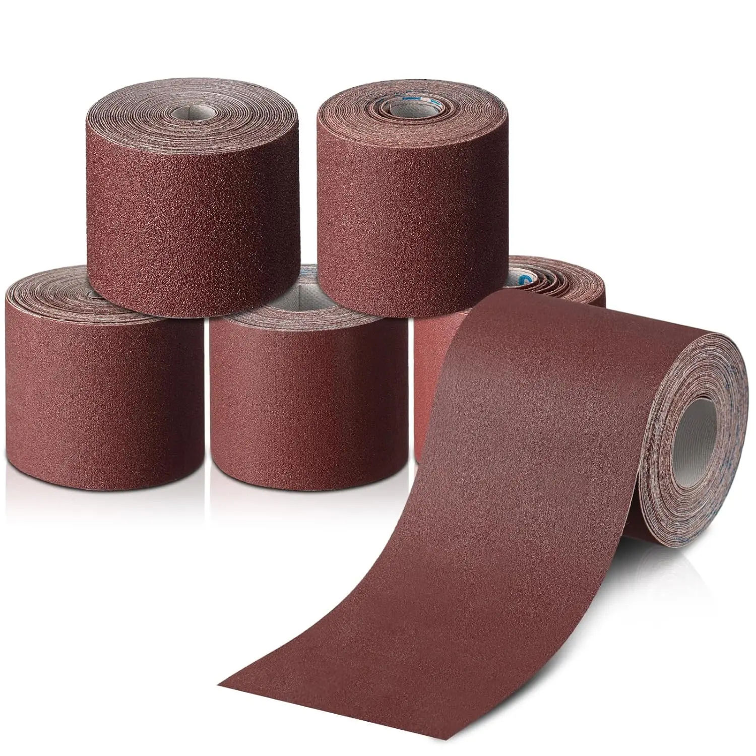 5 Rolls 3" Wide Emery Cloth Sandpaper Assortment Pack, 80-400 Grits for Metal Wood Polishing, 100 Feet Total
5 Rolls 3" Wide Emery Cloth Sandpaper Assortment Pack, 80-400 Grits for Metal Wood Polishing, 100 Feet Total