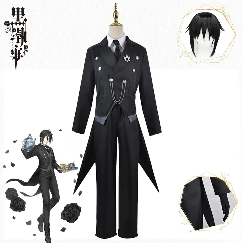 Black Butler Sebastian Michaelis Cosplay Sebas Costume Japanese Anime Carnival Party Uniform Swallowtail
Black Butler Sebastian Michaelis Cosplay Sebas Costume Japanese Anime Carnival Party Uniform Swallowtail