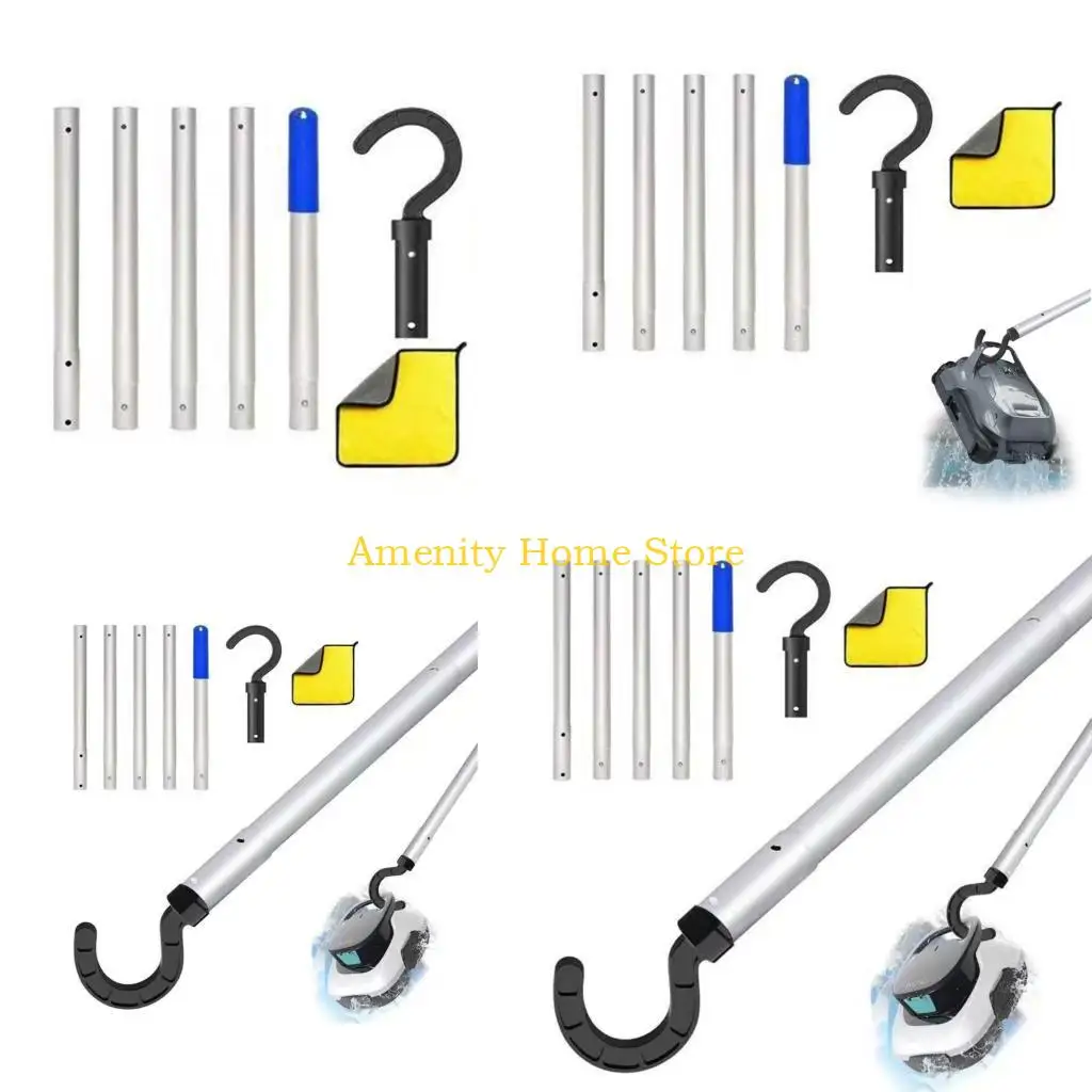 F26C Long Robotic Pool Cleaner Retrievers With Aluminum Rods Adjustable Swimming Pool Poles Accessories
F26C Long Robotic Pool Cleaner Retrievers With Aluminum Rods Adjustable Swimming Pool Poles Accessories