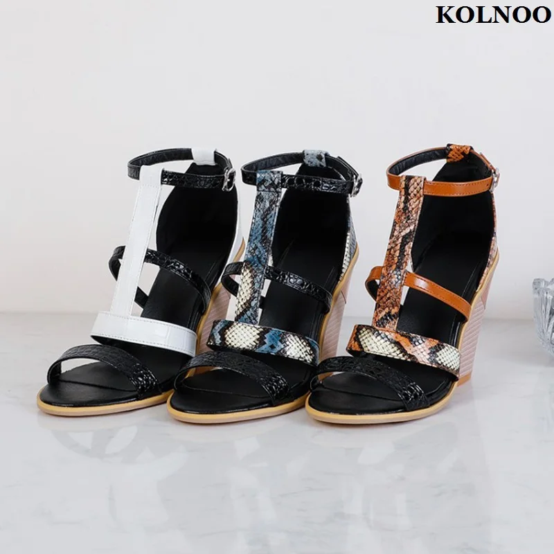 Kolnoo Handmade New Arrival Womens Thick Heels Sandals Buckle Strap Patchwork Summer Party Shoes Evening Fashion Hot Sale Shoes
Kolnoo Handmade New Arrival Womens Thick Heels Sandals Buckle Strap Patchwork Summer Party Shoes Evening Fashion Hot Sale Shoes