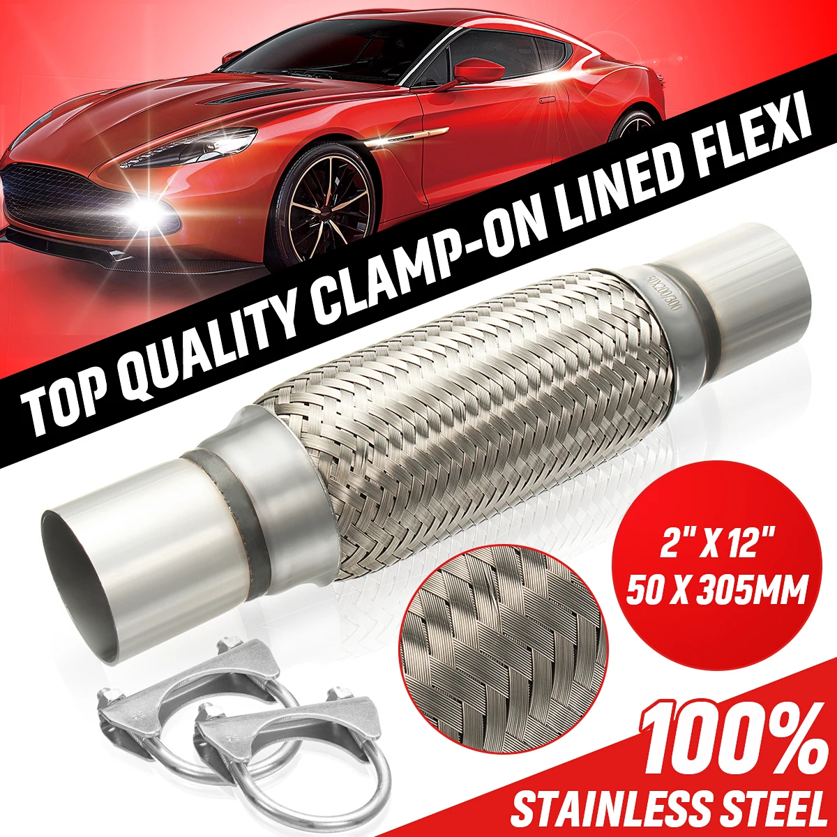 Car Stainless Steel Wire Exhaust Clamp On Flexi Tube Joint Flexible Pipe Clamp Car Accessories Universal
Car Stainless Steel Wire Exhaust Clamp On Flexi Tube Joint Flexible Pipe Clamp Car Accessories Universal