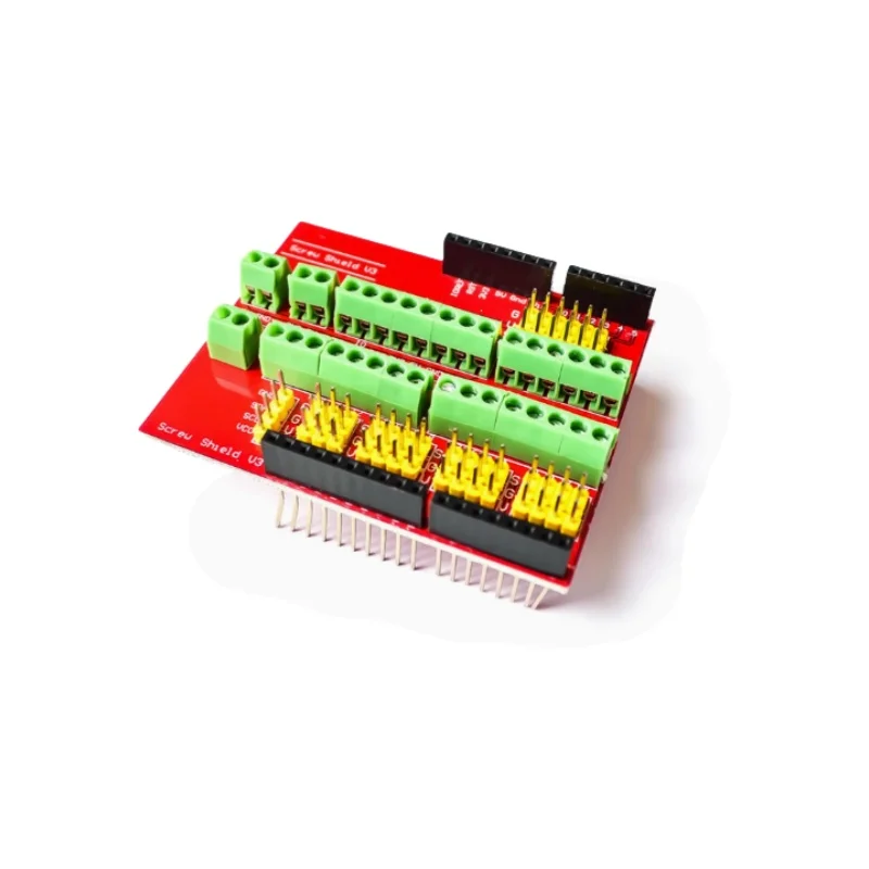 Screw Shield V3 Terminal Block Expansion Board Suitable for Interactive Media Compatible with UNO R3
Screw Shield V3 Terminal Block Expansion Board Suitable for Interactive Media Compatible with UNO R3