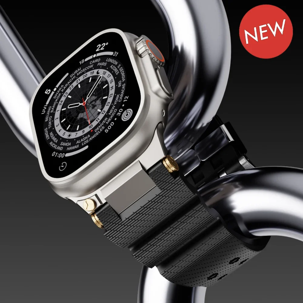 Силиконовый спортивный ремешок для Apple Watch Ultra 2/1 49 мм серии 10, 46 мм, 9, 8, 7, 45 мм, резиновая лента для браслета IWatch 6 5 4 Se 44 мм
Силиконовый спортивный ремешок для Apple Watch Ultra 2/1 49 мм серии 10, 46 мм, 9, 8, 7, 45 мм, резиновая лента для браслета IWatch 6 5 4 Se 44 мм