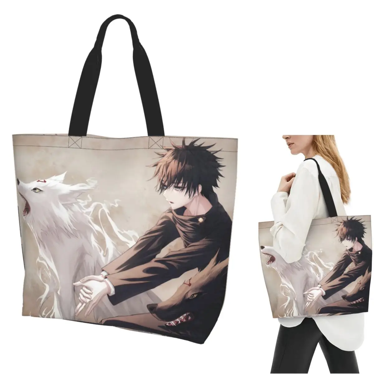 Megumi Besto Friendo Jujutsu Kaisen Sukuna Anime Shopping Tote Bag Canvas Shoulder Bags Shopper Grocery Handbag for Women
Megumi Besto Friendo Jujutsu Kaisen Sukuna Anime Shopping Tote Bag Canvas Shoulder Bags Shopper Grocery Handbag for Women