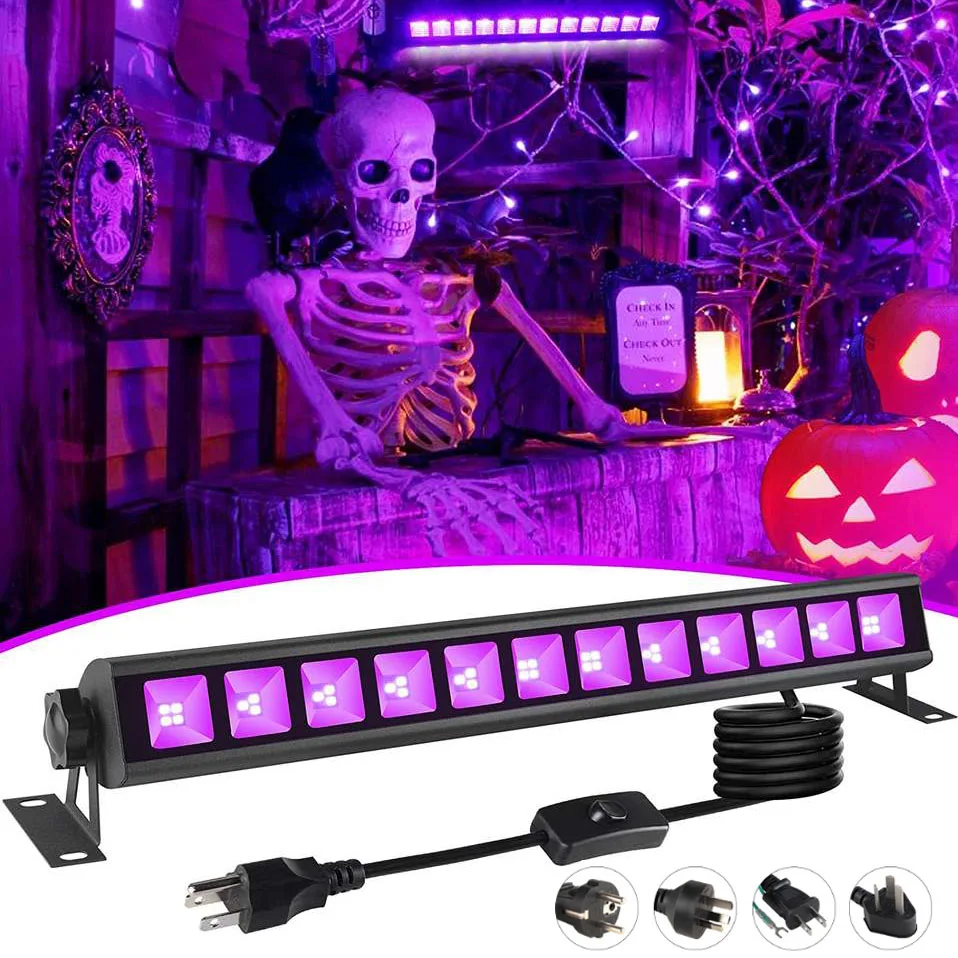 40W LED Black Light Bar,Black UV Lights with 5ft Power Cord,Plug and Switch,The Dark Party for Halloween Stage Light Fluorescent
40W LED Black Light Bar,Black UV Lights with 5ft Power Cord,Plug and Switch,The Dark Party for Halloween Stage Light Fluorescent