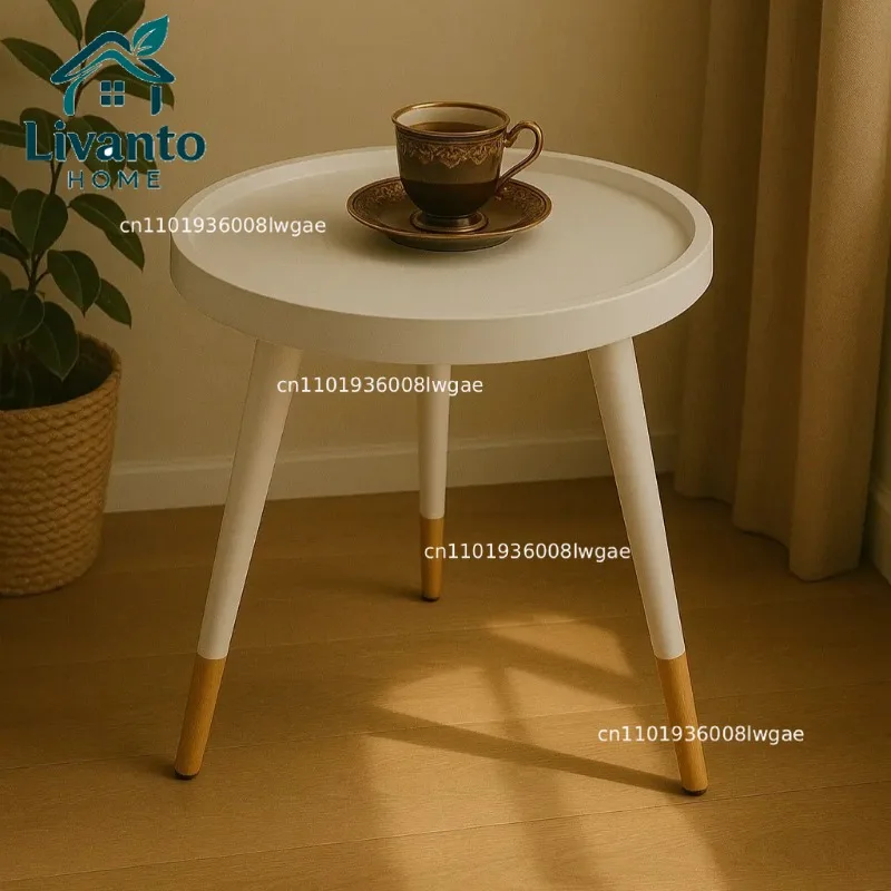 Minimalist Nordic round Side Table with Gold Legs Walnut Top Small Coffee Table for Living Room Or Bedside Setup
Minimalist Nordic round Side Table with Gold Legs Walnut Top Small Coffee Table for Living Room Or Bedside Setup