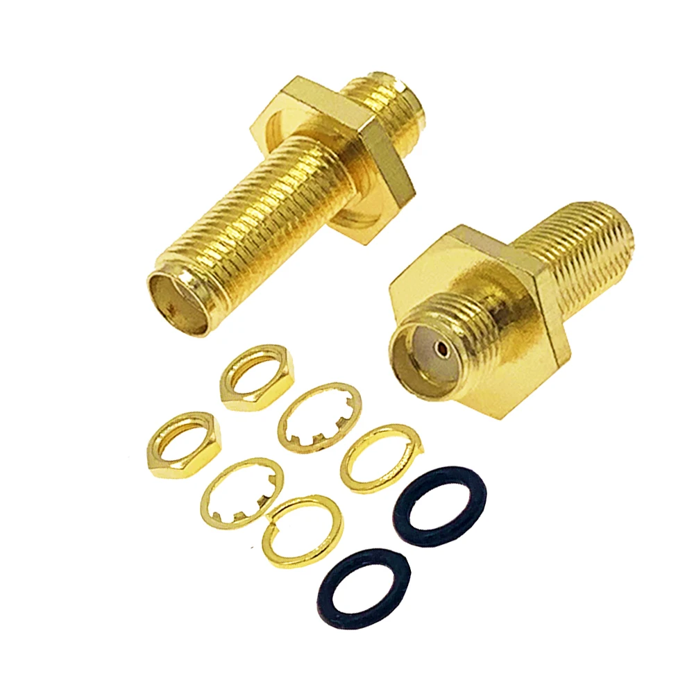 10pcs/Lot Waterproof SMA Female Jack to SMA Female Bulkhead Straight Adapter for Raido Antenna RF Connector
10pcs/Lot Waterproof SMA Female Jack to SMA Female Bulkhead Straight Adapter for Raido Antenna RF Connector