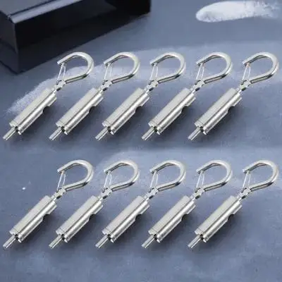 10pcs Cable Guide Hooks Stainless Steel Spring Clasp Adjustment Buckle Wire Management Hanger Ring Storage Solution
10pcs Cable Guide Hooks Stainless Steel Spring Clasp Adjustment Buckle Wire Management Hanger Ring Storage Solution