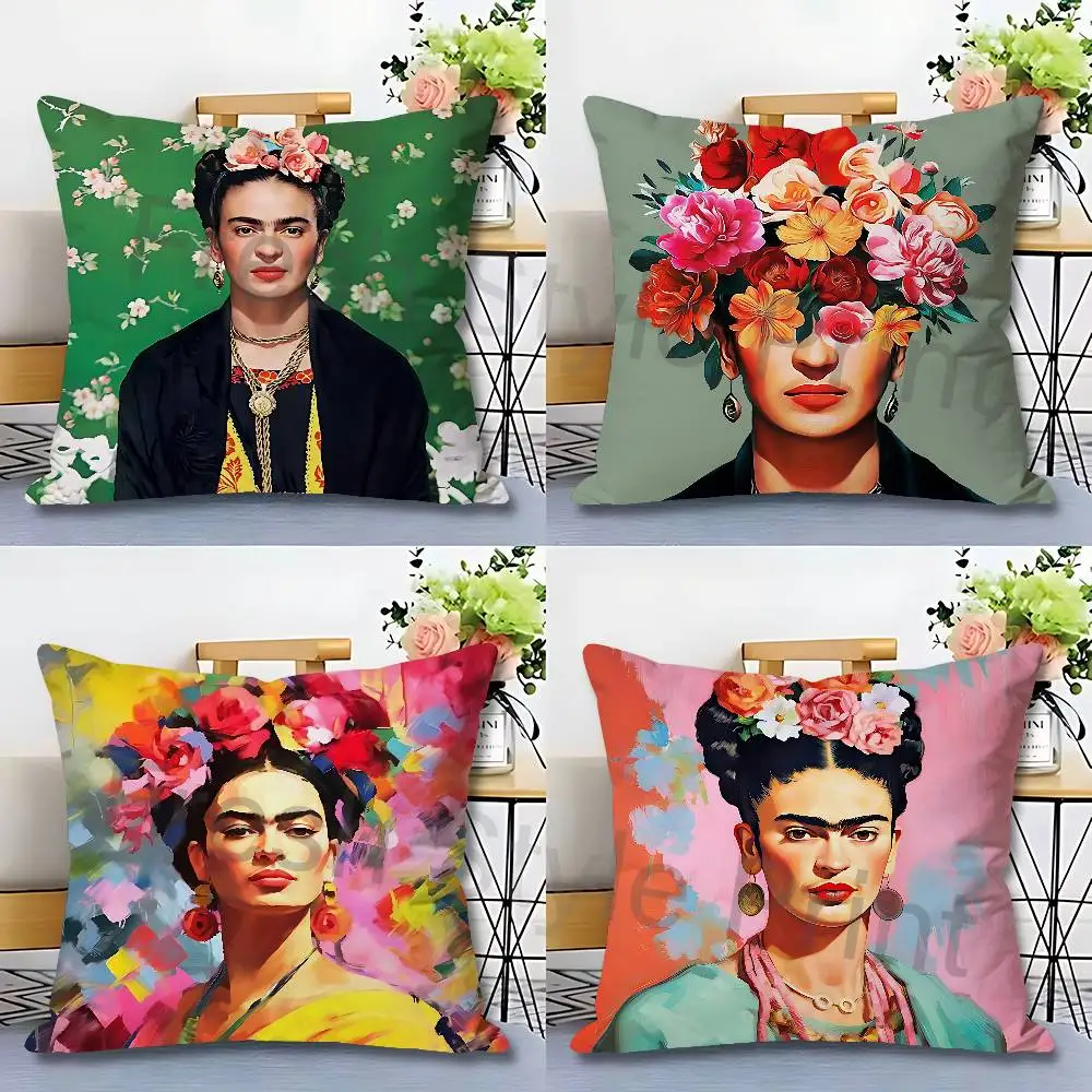 Art F-Frida K-Kahlos Painting Pillow Cases for Bedroom Living Room Sofa Home Decor Polyester Cushion Cover with Zipper
Art F-Frida K-Kahlos Painting Pillow Cases for Bedroom Living Room Sofa Home Decor Polyester Cushion Cover with Zipper