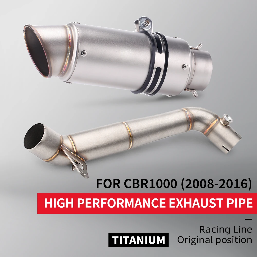 For CBR1000RR CBR 1000R 2008 - 2016 Motorcycle Exhaust Middle Link Pipe Espace slip on 60mm Muffler
For CBR1000RR CBR 1000R 2008 - 2016 Motorcycle Exhaust Middle Link Pipe Espace slip on 60mm Muffler