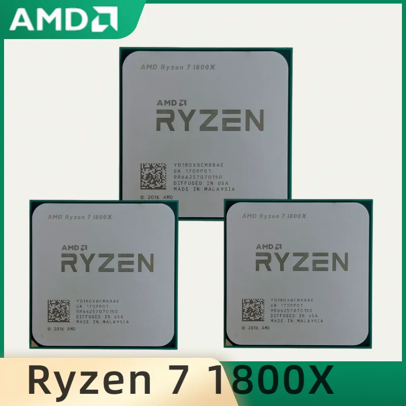 AMD Processor Ryzen 7 1800X CPU R7 1800X 3.60GHz--4.0GHz 95W 8-cores 16-threads AM4 TDP 95WCPU
AMD Processor Ryzen 7 1800X CPU R7 1800X 3.60GHz--4.0GHz 95W 8-cores 16-threads AM4 TDP 95WCPU