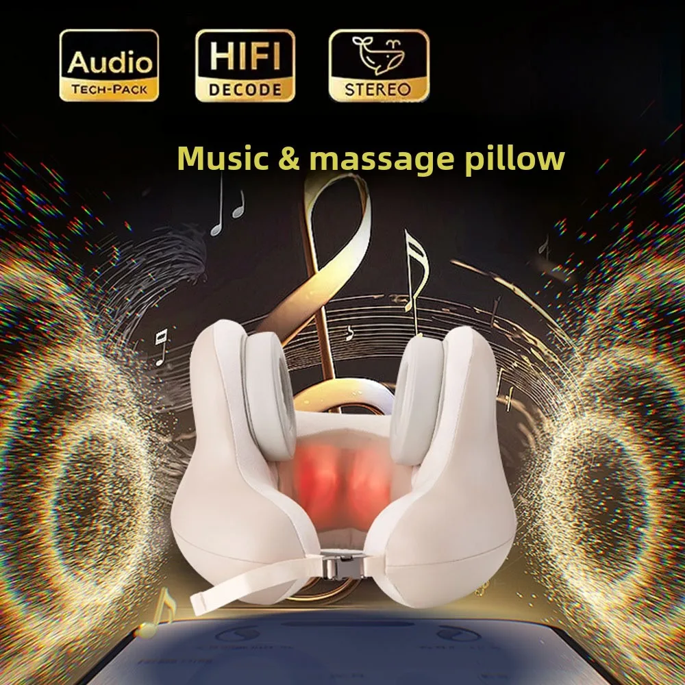 Электрическая Bluetooth-подушка для массажа с музыкой, портативная U-образная, с шумоподавлением, имитирующая ручной массаж, для сна, с подогревом
Электрическая Bluetooth-подушка для массажа с музыкой, портативная U-образная, с шумоподавлением, имитирующая ручной массаж, для сна, с подогревом