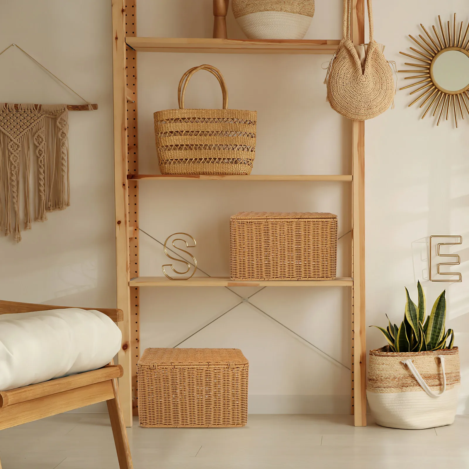 Large Storage Basket Woven Cube Box Metal Frame with Lid Multipurpose Indoor Storage Basket Clothes Sundry Organizer
Large Storage Basket Woven Cube Box Metal Frame with Lid Multipurpose Indoor Storage Basket Clothes Sundry Organizer