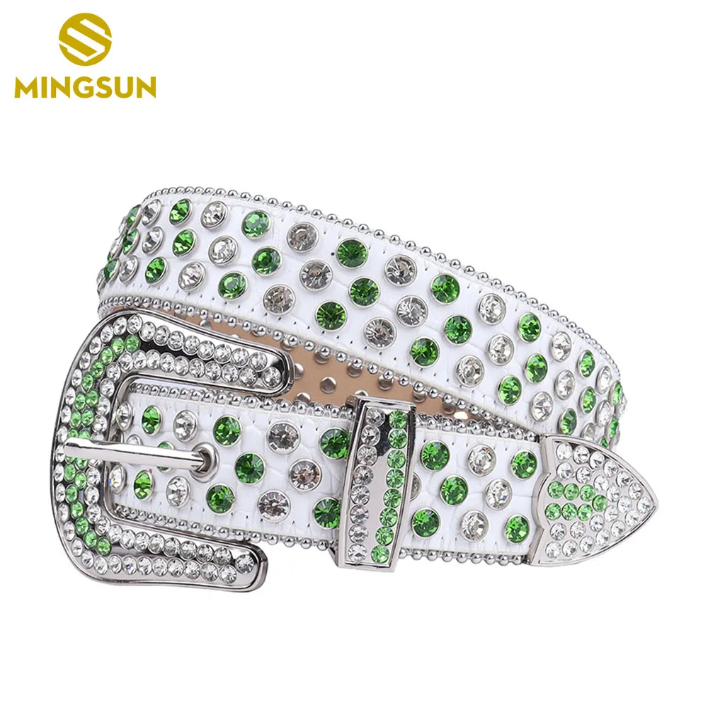 Designer Women White Leather Belt Luxury Men Rhinestone Studded Belts High Quality Artificial Diamond Waist Belt Ceinture Femme
Designer Women White Leather Belt Luxury Men Rhinestone Studded Belts High Quality Artificial Diamond Waist Belt Ceinture Femme