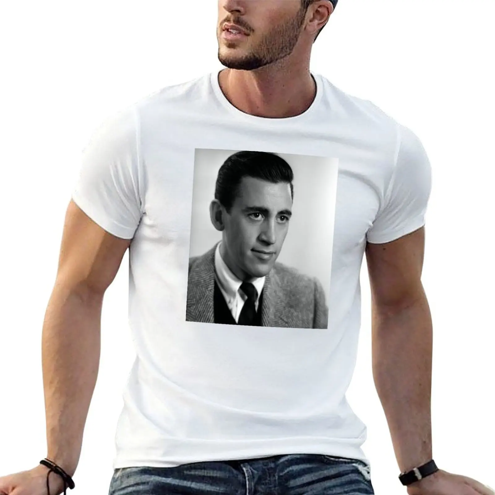 J.D. Salinger Black and White Portrait T-Shirt cotton man t-shirts customizeds graphics mens graphic t-shirts
J.D. Salinger Black and White Portrait T-Shirt cotton man t-shirts customizeds graphics mens graphic t-shirts