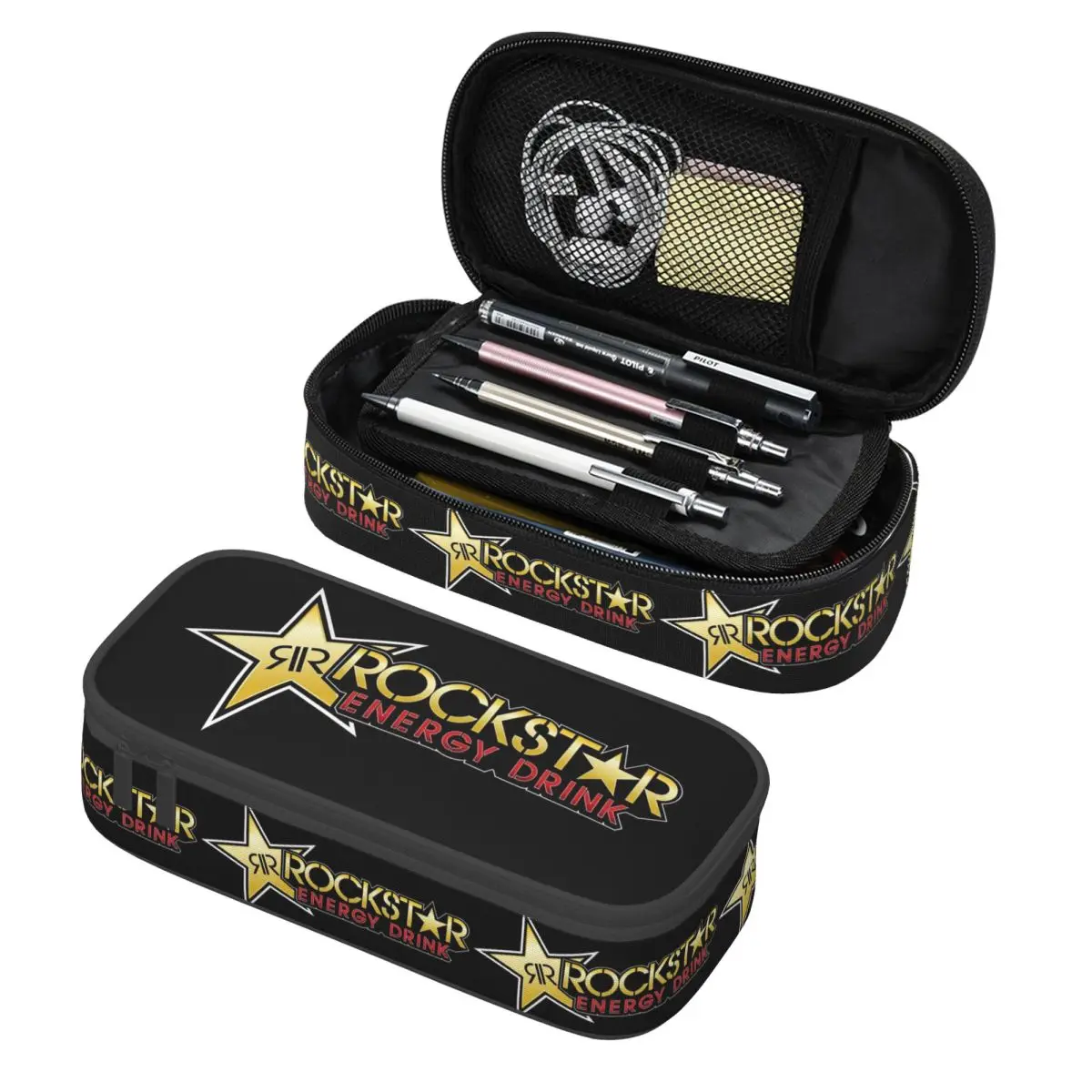 Rockstar Energy Drink Pencil Cases Pen Holder Storage Stationery Supplies Large Capacity Pen Box Pencil Bag for Students
Rockstar Energy Drink Pencil Cases Pen Holder Storage Stationery Supplies Large Capacity Pen Box Pencil Bag for Students