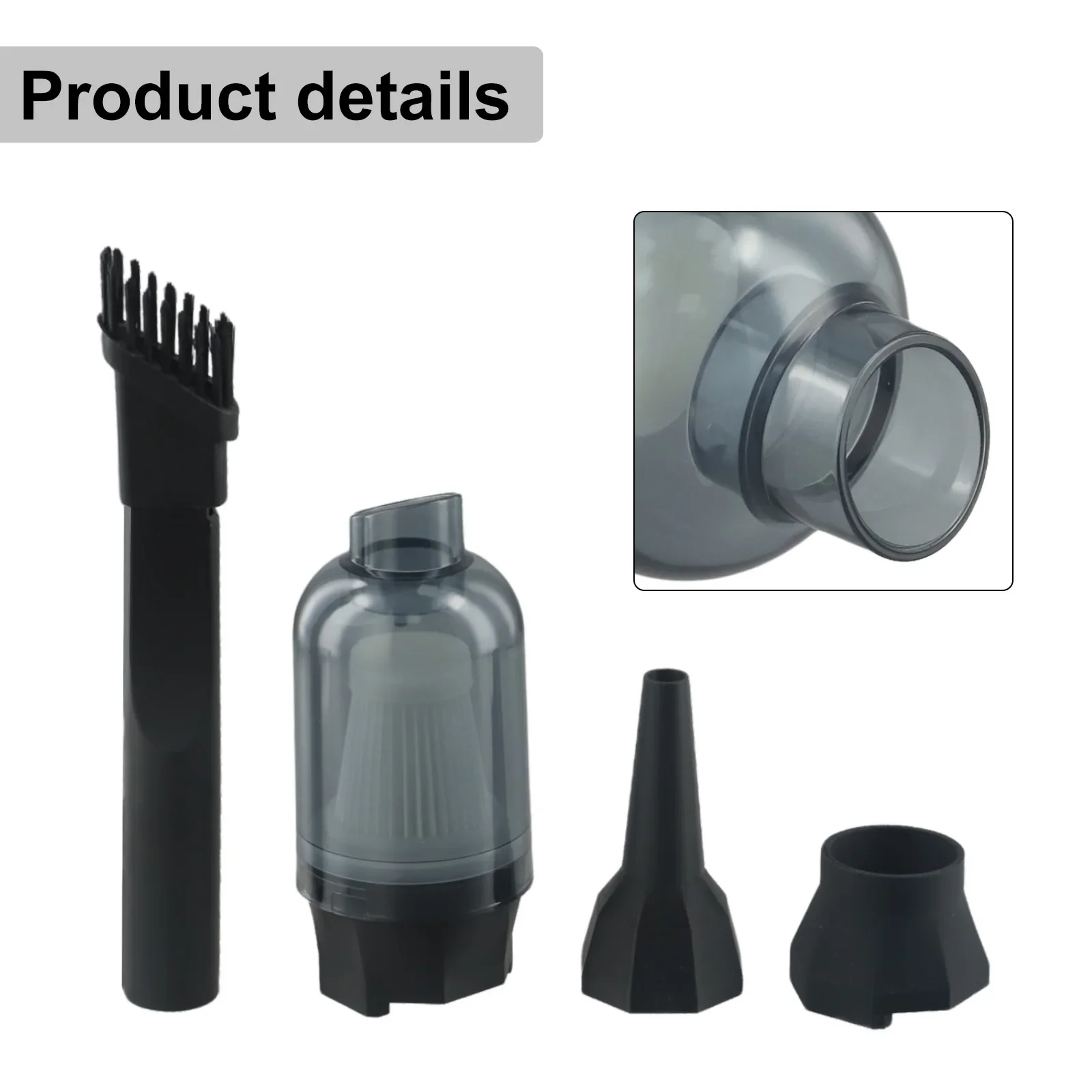 For Storage And Transportation Handheld Fan Vacuum Dust Vacuuming Kit Transparent Design Large Capacity Dust Box
For Storage And Transportation Handheld Fan Vacuum Dust Vacuuming Kit Transparent Design Large Capacity Dust Box