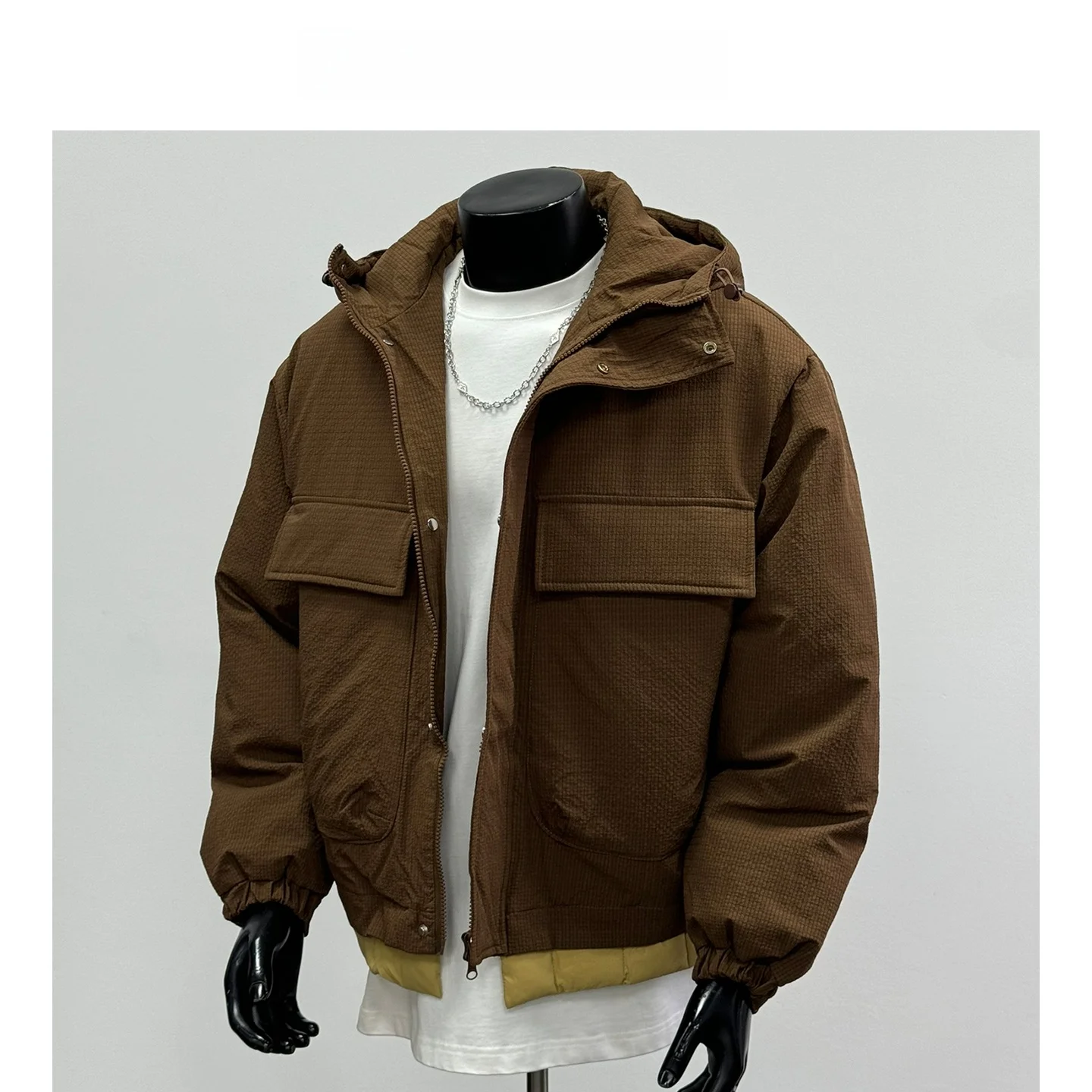 Retro American Hooded Texture Cotton Jaet Color Blo Warmth Men's Coffee Winter New Arrival Casual Loose Fit Long Sve
Retro American Hooded Texture Cotton Jaet Color Blo Warmth Men's Coffee Winter New Arrival Casual Loose Fit Long Sve