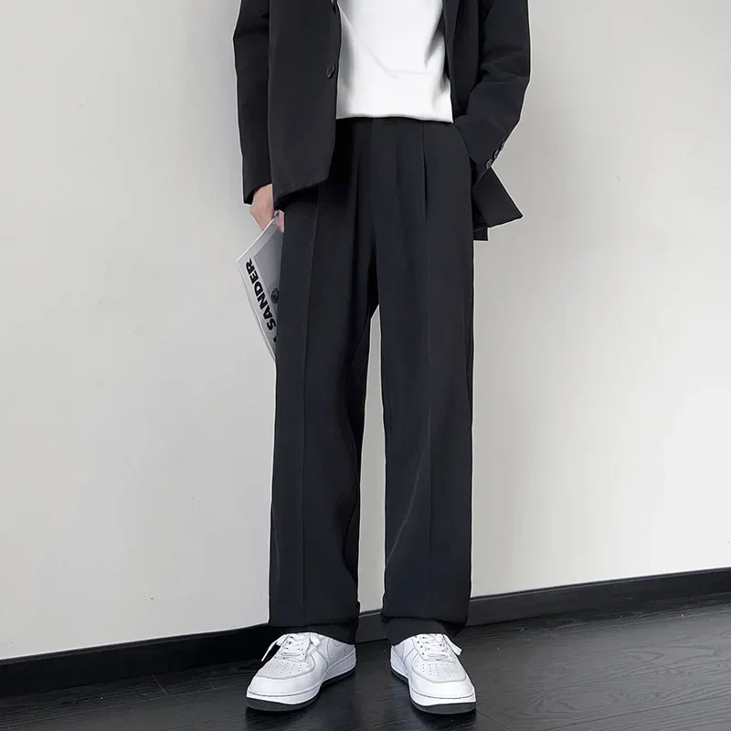 Men's Casual Suit Trousers Korean New Straight-Leg Bell Bottoms Style Trendy Loose Fit Plus Size Ins Feeling Small Trouser Pants
Men's Casual Suit Trousers Korean New Straight-Leg Bell Bottoms Style Trendy Loose Fit Plus Size Ins Feeling Small Trouser Pants