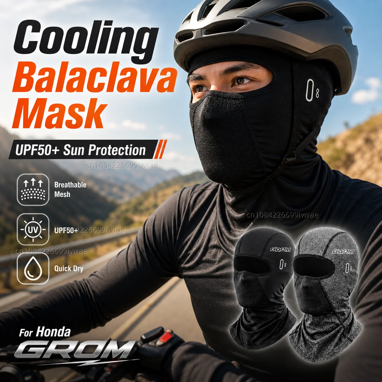 Cooling Motorcycle Balaclava Mask UPF50+ UV Protection Breathable Face Cover Summer For Honda GROM MSX125 MSX 125 GROM SP
Cooling Motorcycle Balaclava Mask UPF50+ UV Protection Breathable Face Cover Summer For Honda GROM MSX125 MSX 125 GROM SP