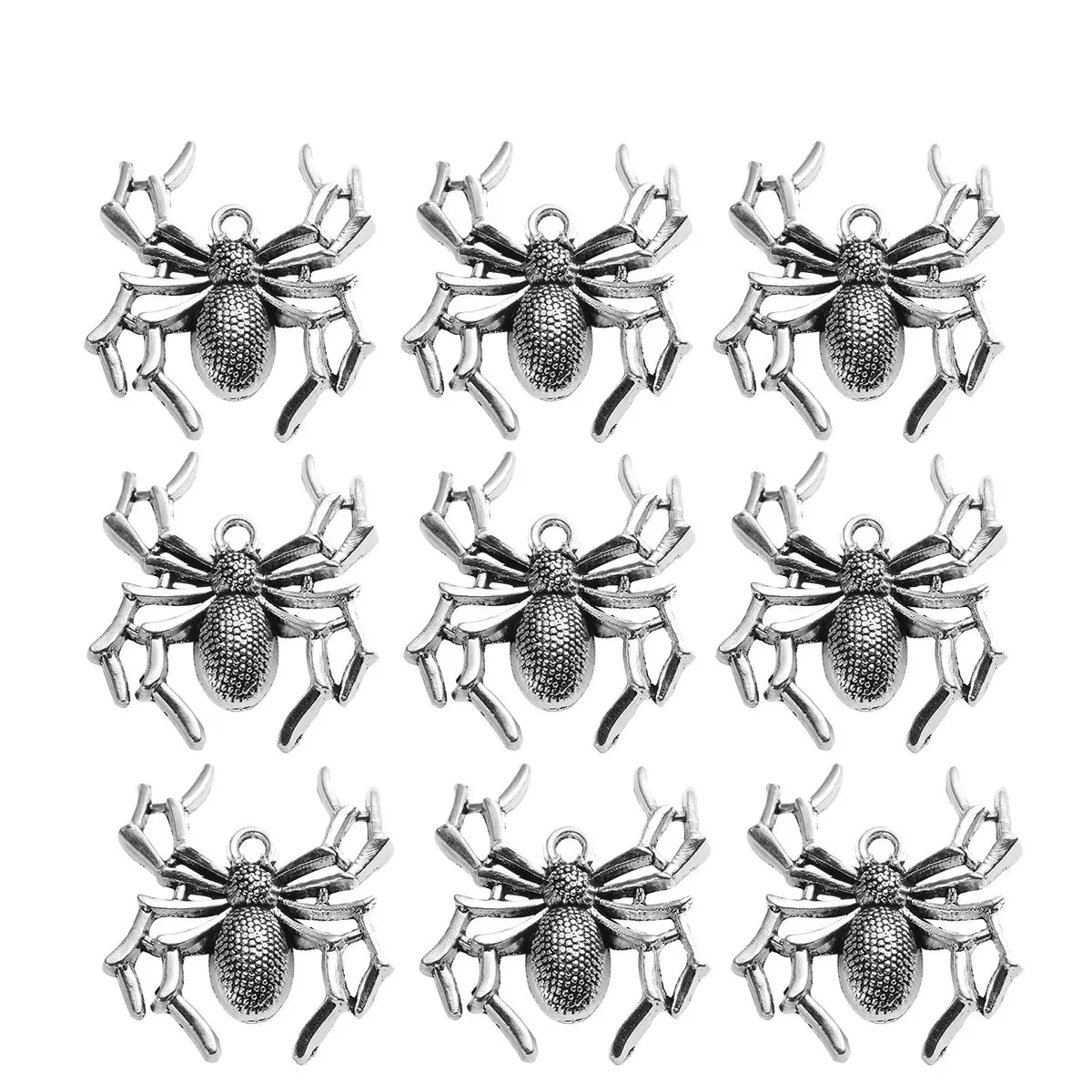 20 Pcs Alloy Spider Pendant Charms for Jewelry Making Bracelets Necklace DIY Crafts Projects Accessories Halloween Decor
20 Pcs Alloy Spider Pendant Charms for Jewelry Making Bracelets Necklace DIY Crafts Projects Accessories Halloween Decor