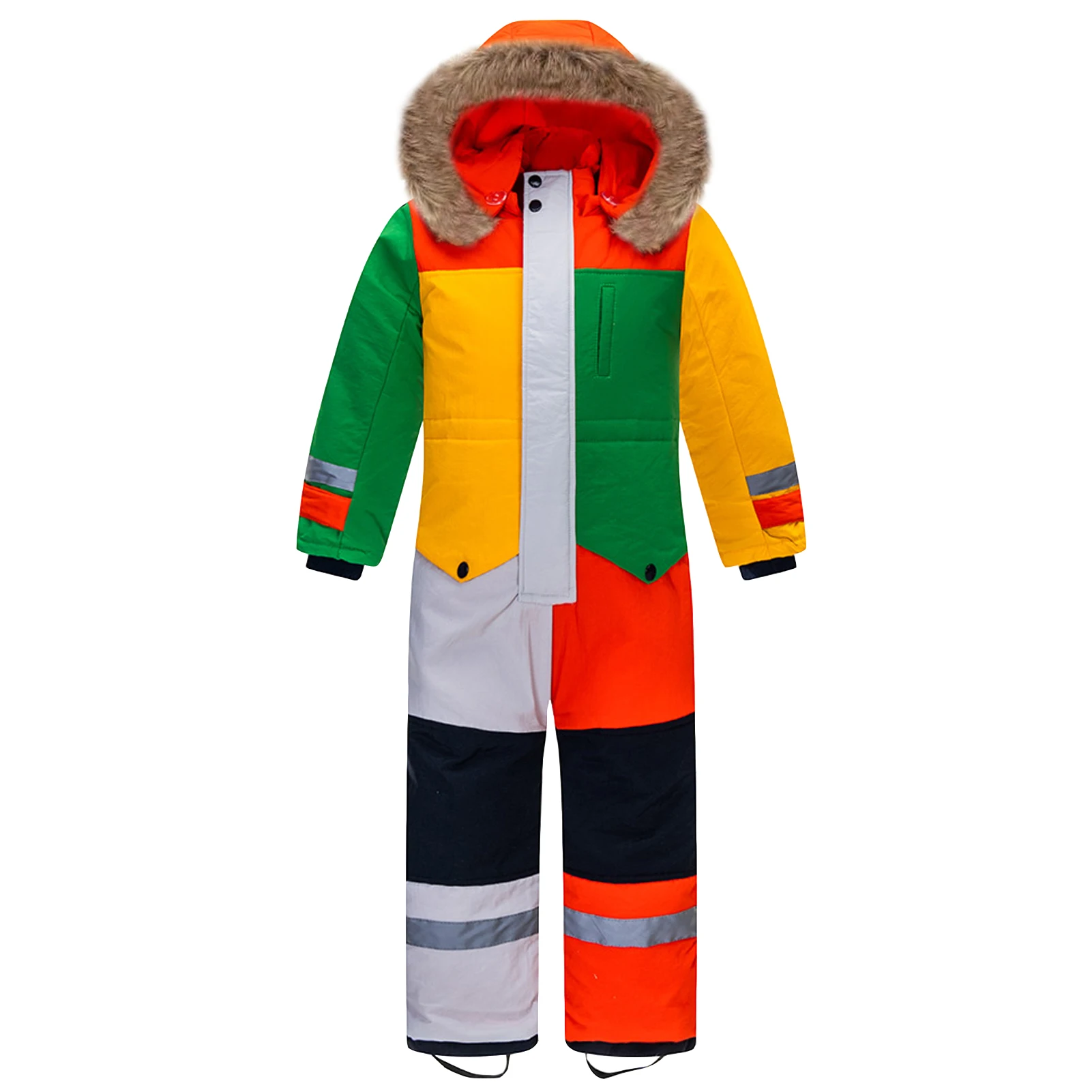 Children's Ski Suits One-Piece Snowboarding Fur Collar Hooded Thickening Windproof Warm Winter Skiing Clothes for Girls Boys
Children's Ski Suits One-Piece Snowboarding Fur Collar Hooded Thickening Windproof Warm Winter Skiing Clothes for Girls Boys