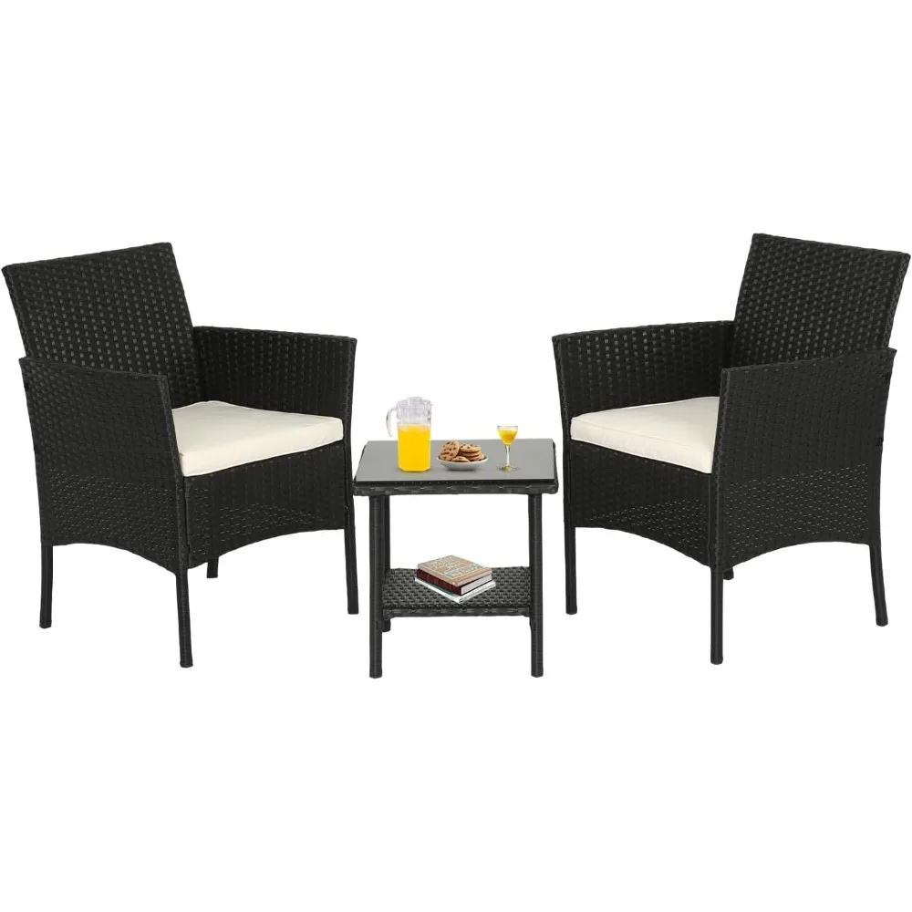 Wicker Outdoor Furniture Patio Furniture Set of 3 Rattan Patio Chairs Outdoor Chairs Patio Conversation Set with Coffee Table f
Wicker Outdoor Furniture Patio Furniture Set of 3 Rattan Patio Chairs Outdoor Chairs Patio Conversation Set with Coffee Table f