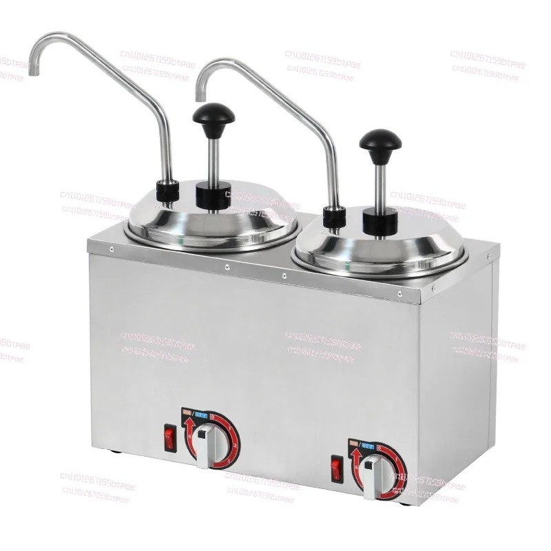 2.5L*2 Double Tank Chocolate Cheese Jams Warmer Dispenser Machine Commercial Sauce Warmer Machine Sauce Dispenser With Pump
2.5L*2 Double Tank Chocolate Cheese Jams Warmer Dispenser Machine Commercial Sauce Warmer Machine Sauce Dispenser With Pump