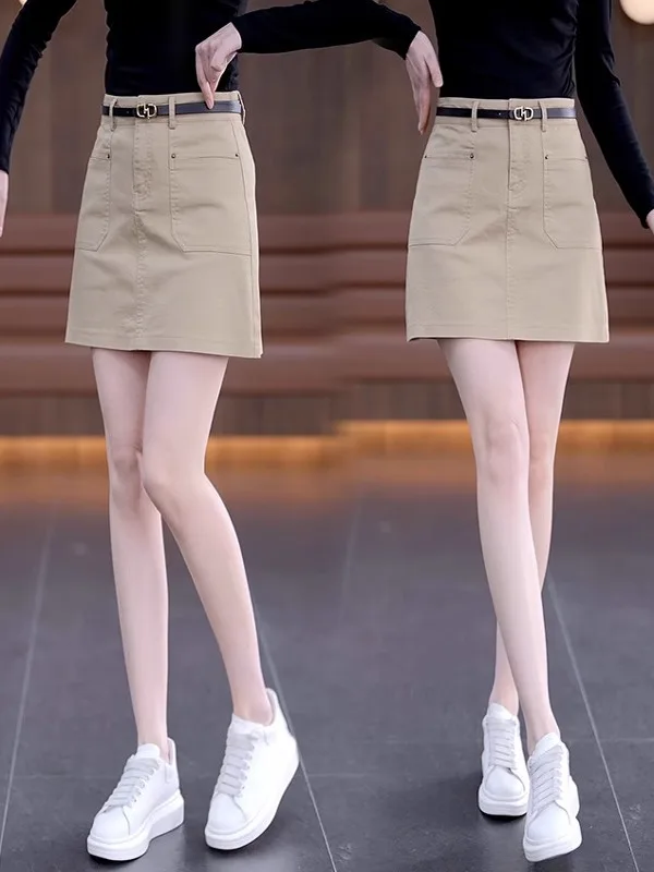 Casual High Waist A-Line Skirt Workwear Style Short Skirt Women's Spring Summer New Arrival Color Commute Design
Casual High Waist A-Line Skirt Workwear Style Short Skirt Women's Spring Summer New Arrival Color Commute Design