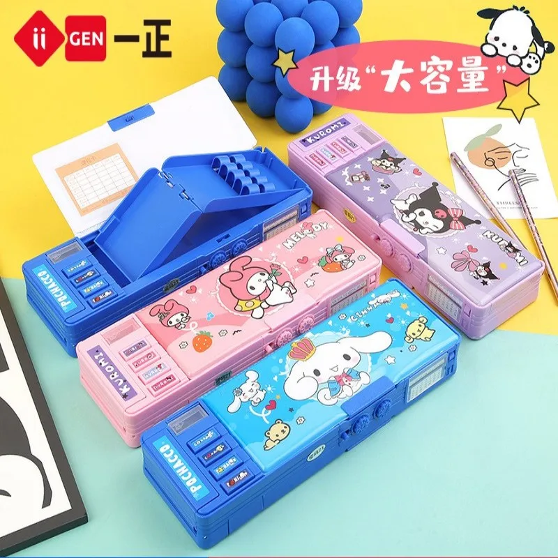 Новинка, пенал Sanrio для канцелярских принадлежностей Kuromi Hello Kt, многофункциональная коробка для канцелярских принадлежностей с автоматическим механизмом, детский пенал, Подарочный пенал для открытия
Новинка, пенал Sanrio для канцелярских принадлежностей Kuromi Hello Kt, многофункциональная коробка для канцелярских принадлежностей с автоматическим механизмом, детский пенал, Подарочный пенал для открытия