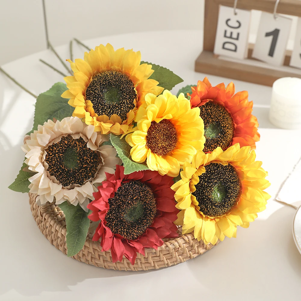 Silk Sunflower Artificial Flowers Bouquet Wedding Party Home Table Centerpieces DIY Decor Arrangements
Silk Sunflower Artificial Flowers Bouquet Wedding Party Home Table Centerpieces DIY Decor Arrangements