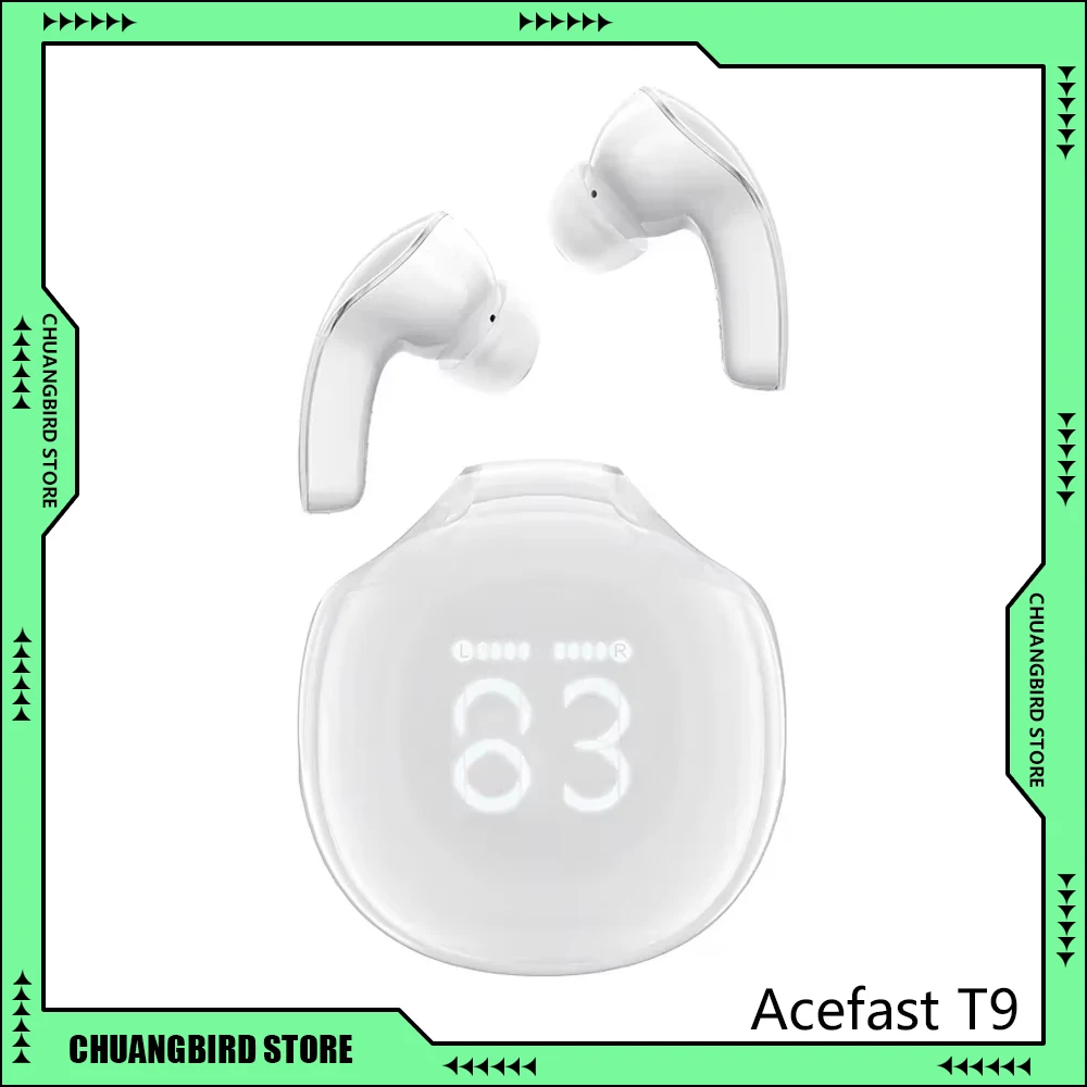 ACEFAST T9 Беспроводные Bluetooth-наушники с шумоподавлением IPX4 Водонепроницаемая Bluetooth-гарнитура 5,3 Стерео объемный звук Hi Res Наушники в подарок
ACEFAST T9 Беспроводные Bluetooth-наушники с шумоподавлением IPX4 Водонепроницаемая Bluetooth-гарнитура 5,3 Стерео объемный звук Hi Res Наушники в подарок