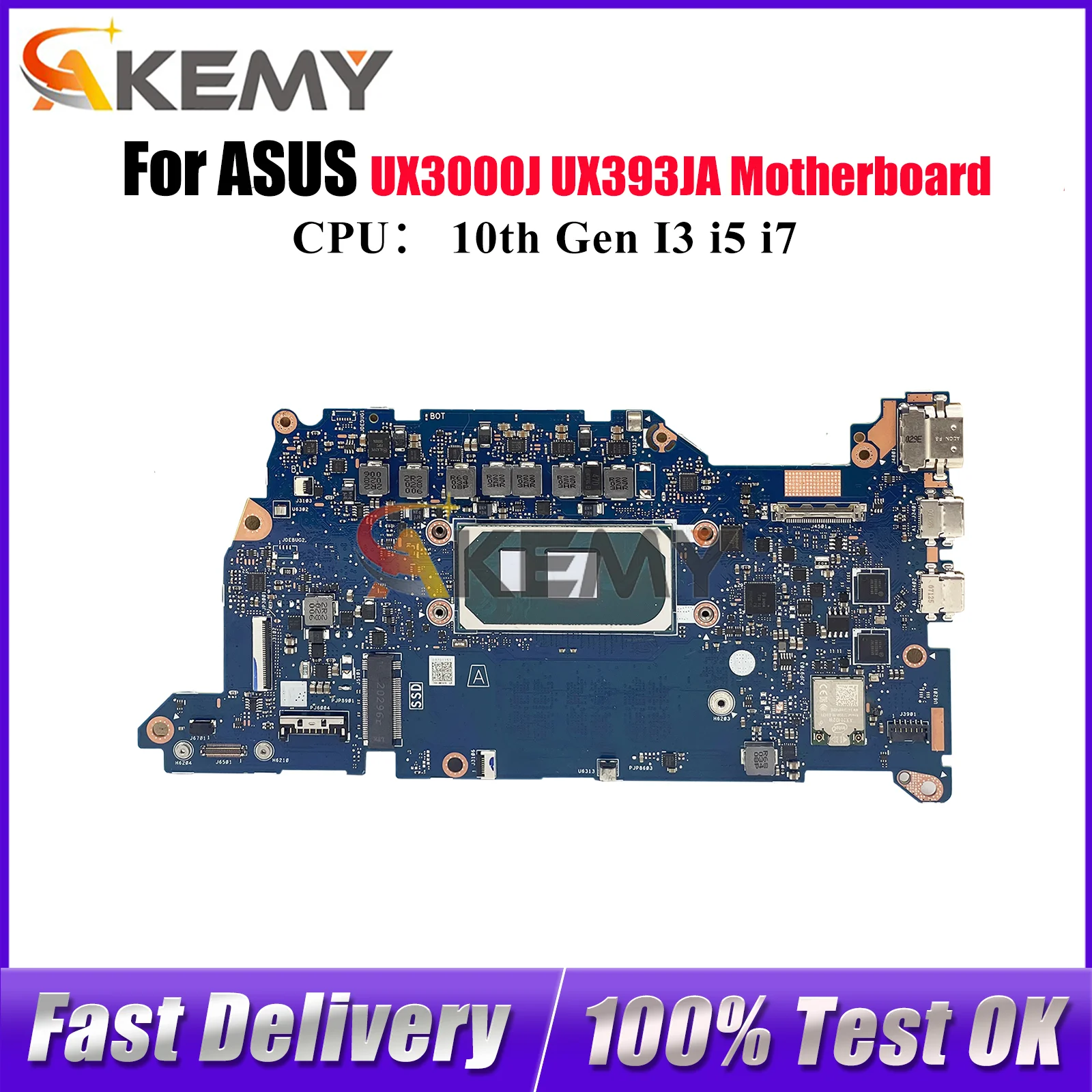 UX393JA Laptop Motherboard For ASUS ZenBook UX393JA UX3000J UX393J Notebook Mainboard With 10th Gen I3 i5 i7 100% tests OK stk
UX393JA Laptop Motherboard For ASUS ZenBook UX393JA UX3000J UX393J Notebook Mainboard With 10th Gen I3 i5 i7 100% tests OK stk