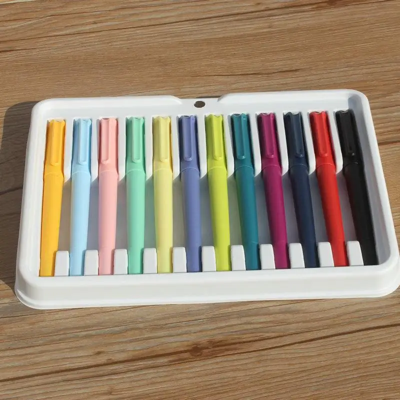 12pcs Colorful Double-headed Marking Pen 12 Colors Liner Pens Kids Art Drawing Painting Supplies Coloring Markers Pen Kids Gifts
12pcs Colorful Double-headed Marking Pen 12 Colors Liner Pens Kids Art Drawing Painting Supplies Coloring Markers Pen Kids Gifts