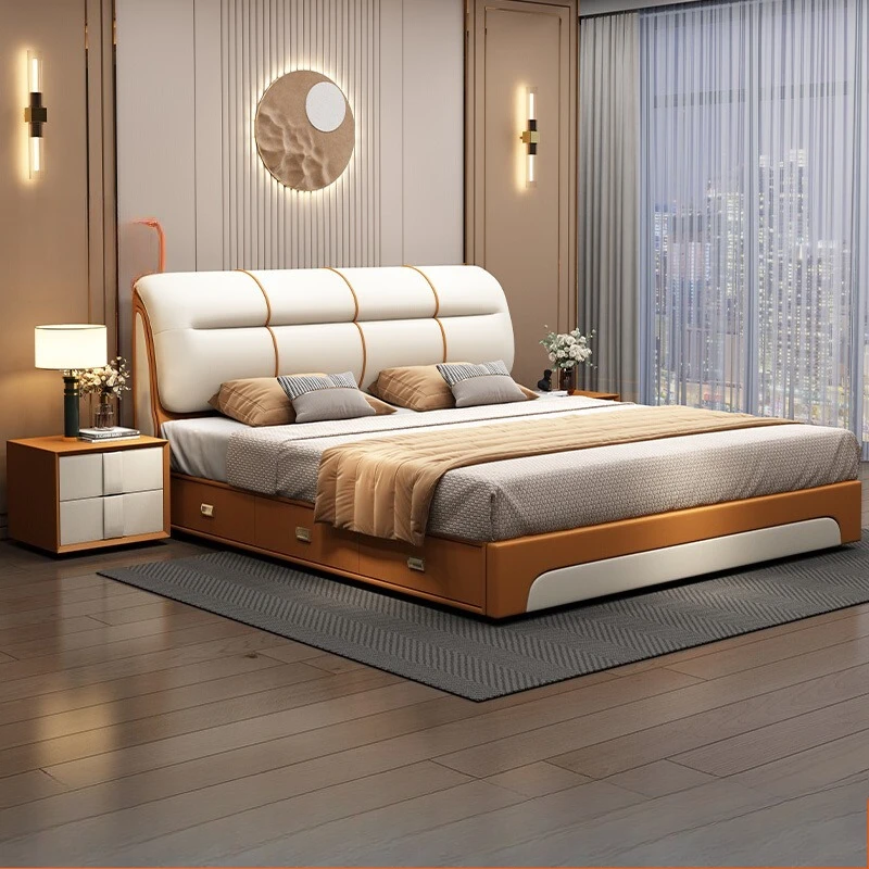 Simple European Bed Frame Modern Luxury Design Nordic Sun Beauty Bed Sleeping Safe Children Massage Wooden Beliche Furniture
Simple European Bed Frame Modern Luxury Design Nordic Sun Beauty Bed Sleeping Safe Children Massage Wooden Beliche Furniture