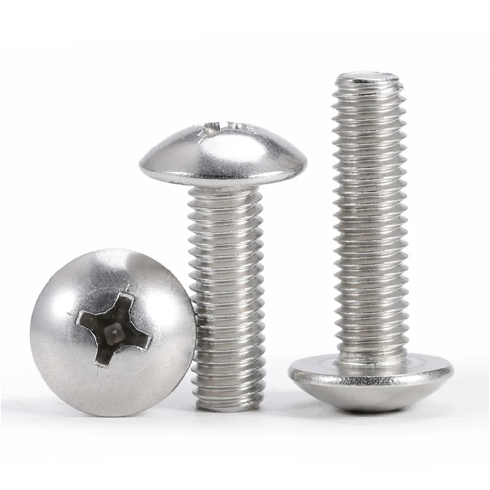Cross Recessed Truss Head Machine Screws M4 M5 M6 Mushroom Head Screw 201 Stainless Steel Philips Screw
Cross Recessed Truss Head Machine Screws M4 M5 M6 Mushroom Head Screw 201 Stainless Steel Philips Screw