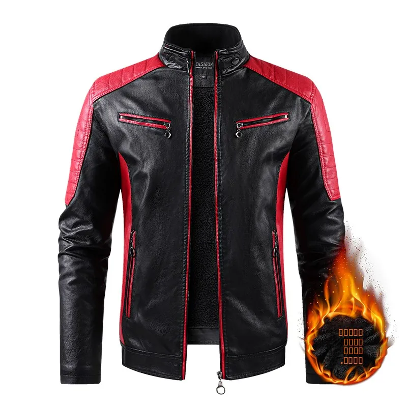 Men's Fce Lined Leather Jaet Faion Urban Sle Long Sve Zipper Closure Windproof Waterproof Classic Sle Coat
Men's Fce Lined Leather Jaet Faion Urban Sle Long Sve Zipper Closure Windproof Waterproof Classic Sle Coat