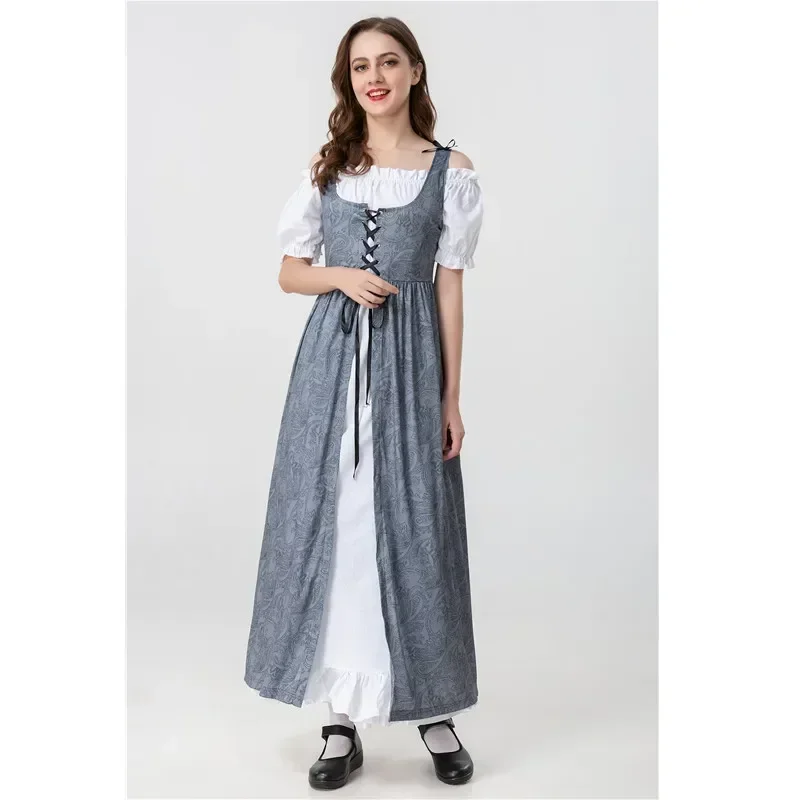 New Halloween Medieval Renaissance Vintage Dress European And American Farm Girls Parent-child Costume
New Halloween Medieval Renaissance Vintage Dress European And American Farm Girls Parent-child Costume