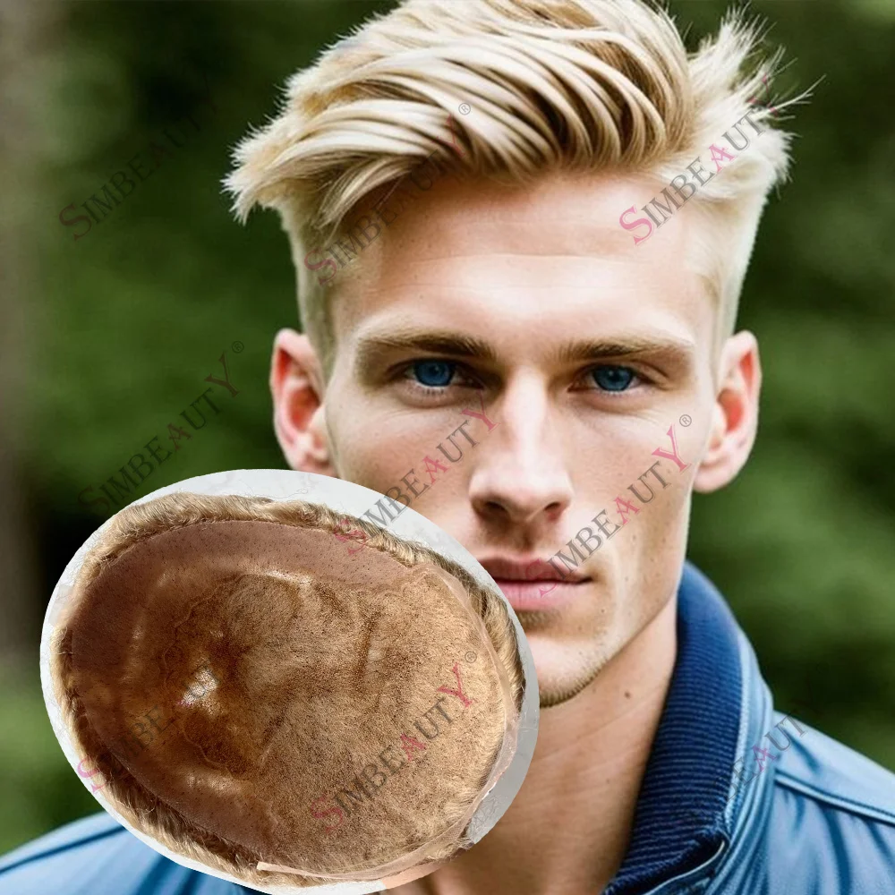 Lightest Blonde #18 #22R #7 Virgin Human Hair Men's Toupee Breathable Swiss Lace And PU Q6 Replacement Wigs Capillary Prosthesis
Lightest Blonde #18 #22R #7 Virgin Human Hair Men's Toupee Breathable Swiss Lace And PU Q6 Replacement Wigs Capillary Prosthesis